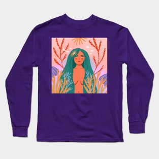 Coral Queen Long Sleeve T-Shirt